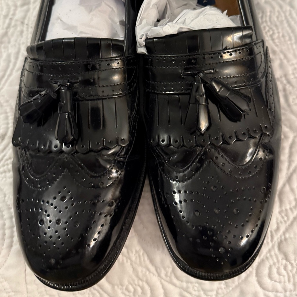 Men's Black Tassel Loafers
